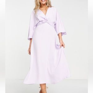 NWT ASOS twist front midi dress